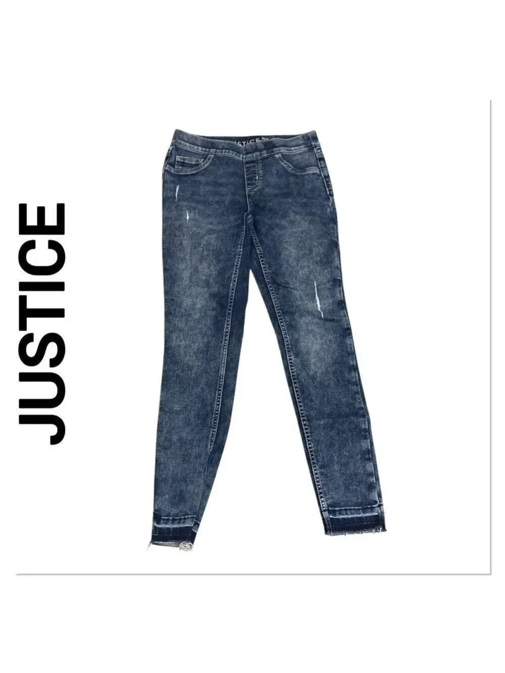 JUSTICE Girl’s Distressed Skinny Jeans size 14